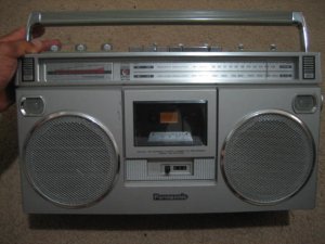 Vintage Panasonic RX 5090 Radio Cassette Tape Am Fm Radio Boombox *WORKS  STATIC*