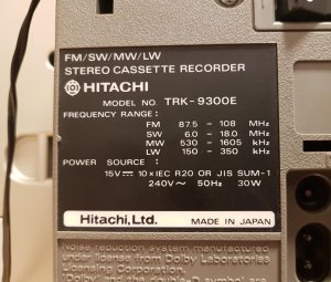 Hitachi TRK-9300E Compo System Restored - January 2019 (10).jpg