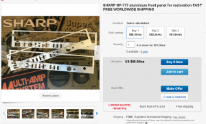 Screenshot 2021-09-14 at 18-26-07 SHARP GF-777 aluminium front panel for restoration FAST FREE...png