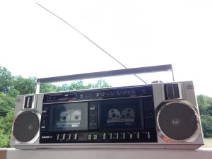 Vintage Sanyo on sale M-W25F Boombox Stereo System